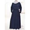 Hanna navy corduroy skirt set