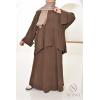 Hanna corduroy skirt set Iced Brown