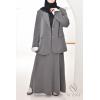 Ensemble tailleur Jupe MONACO gris foncé