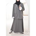 MONACO dark grey skirt suit set