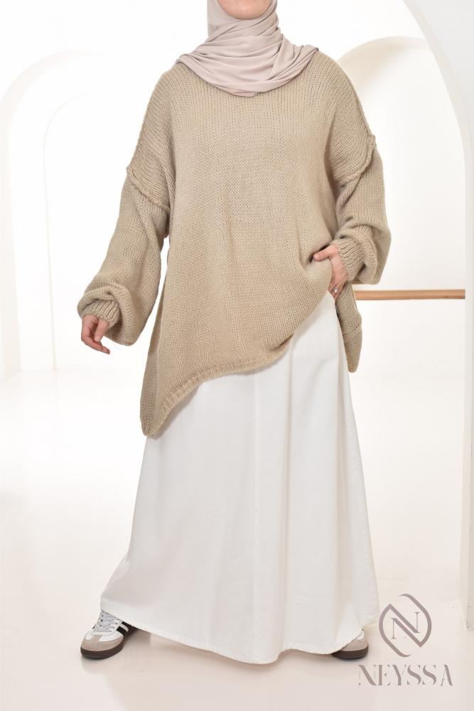 Oversize-Pullover aus Strick Chems