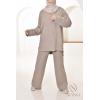 Women's woven knit set Iconic Taupe