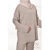 Women's woven knit set Iconic Taupe