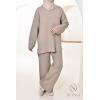 Women's woven knit set Iconic Taupe