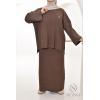 Douceur Chocolat tunic and woven skirt set