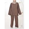 Women's Mood Chocolat woven knit set