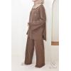 Women's Mood Chocolat woven knit set