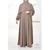 Abaya Dubai Umbrella Samâar Taupe