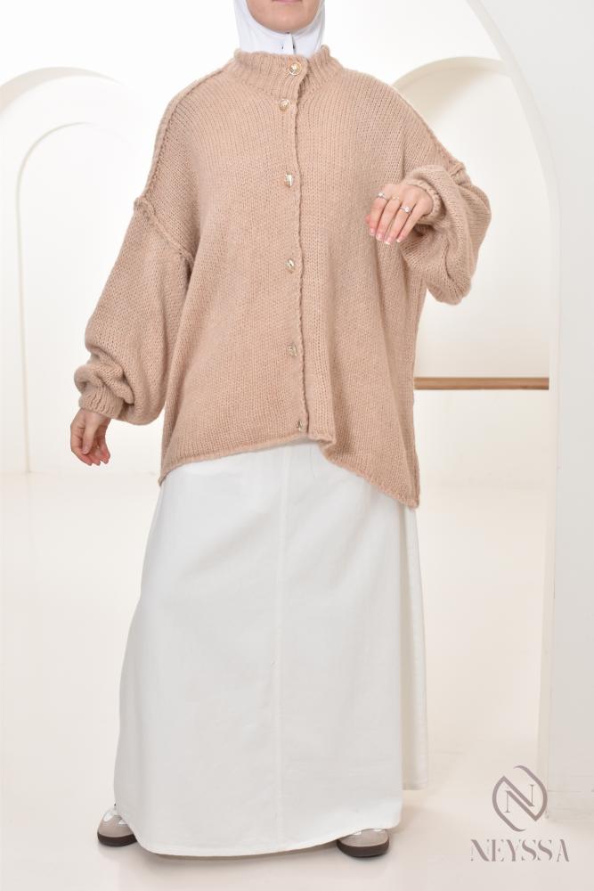 Habiba button cardigan