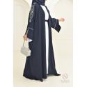 Abaya Dubaï JAWAARA Bleu Nuit