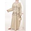 Abaya Dubai butterfly Nejla Cream