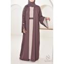 Abaya Dubaï JAWAARA Iced brown