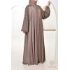 Abaya Dubaï strass Dark Nude Djita