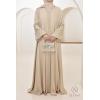 Abaya Dubai rhinestone Dark Nude Djita