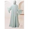 Abaya Dubaï strass Reem Vert d'eau