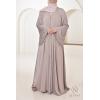 Abaya Dubaï strass Reem Vieux Rose