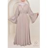 Abaya Dubaï strass Reem Vieux Rose