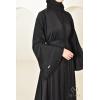 Abaya Dubai rhinestone Reem Black