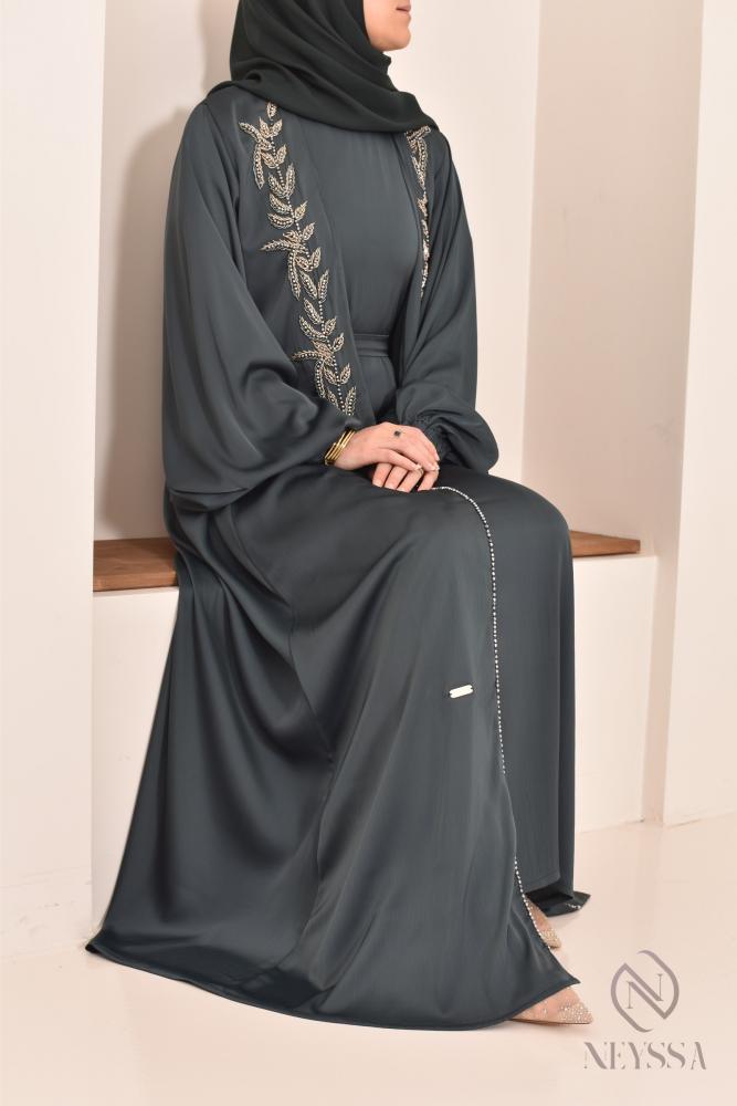 Abaya Dubai Kimono grün Neyssa Shop