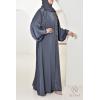 Abaya Dubaï kimono SALIMA Blue grey