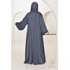 Abaya Dubaï kimono SALIMA Blue grey