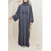 Abaya Dubaï kimono SALIMA Blue grey