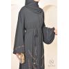 Abaya Dubaï NAWANE green of gray