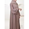 Abaya Dubaï évasée JUMEYRA Nude