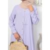 Loose-fitting button-down dress Modest fashion inspired for Muslim women