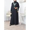 longue Abaya Dubaï NOIR