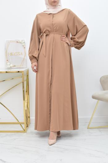 Boho des femmes musulmanes Long Maxi Dress abaya robe bain de soleil Flare Sleeve Kaftan islamique NEUF
