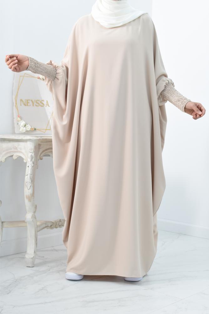 Longue Abaya papillon femme abaya mastoura vas e et fluide