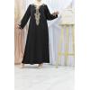 Abaya fille style caftan Marwâa Noire