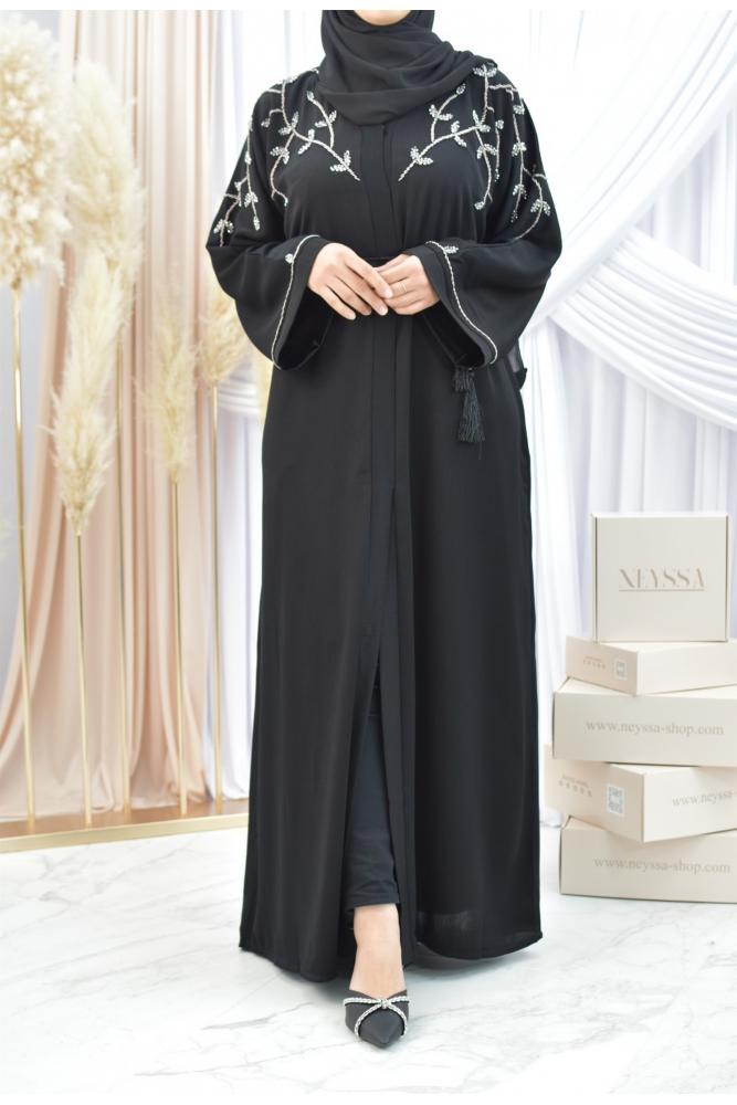 Abaya Kimono verschleierte Frau 2022