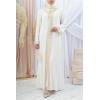 Abaya femme Layâa Blanc cassé