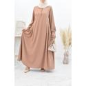 Asmae flared abaya dress