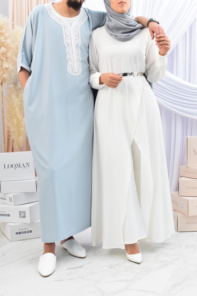 Long veiled woman outfit for Eid and wedding