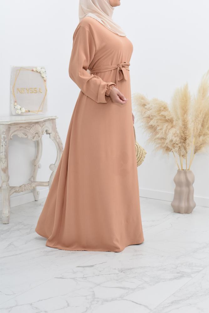Abaya longue évasée pas cher