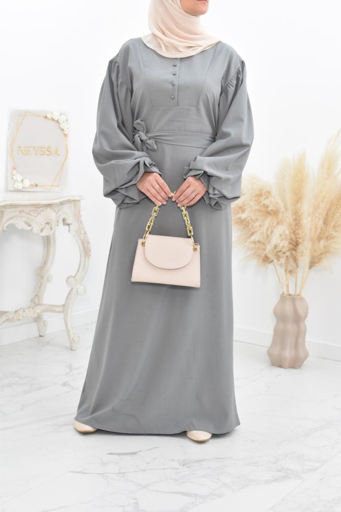 Abaya-Kleid mit Puffärmeln