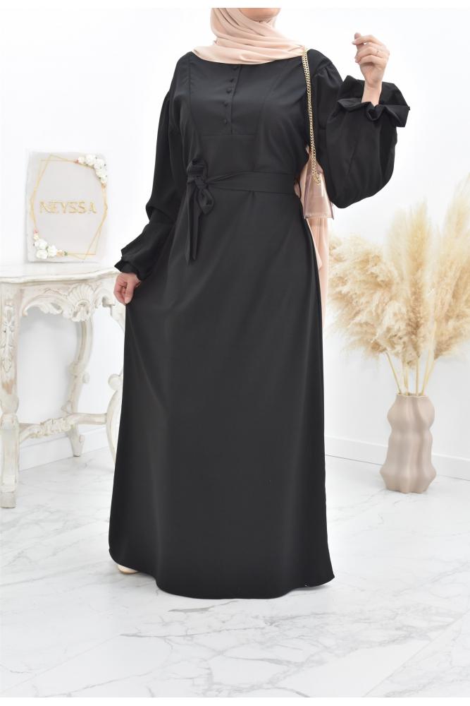 Abaya-Kleid mit Puffärmeln