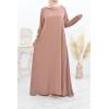 Abaya longue évasée femme voilée