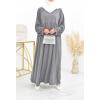 Robe abaya manches bouffantes Neyssa