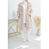 Long fur jacket Beige