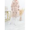 Long fur jacket Beige