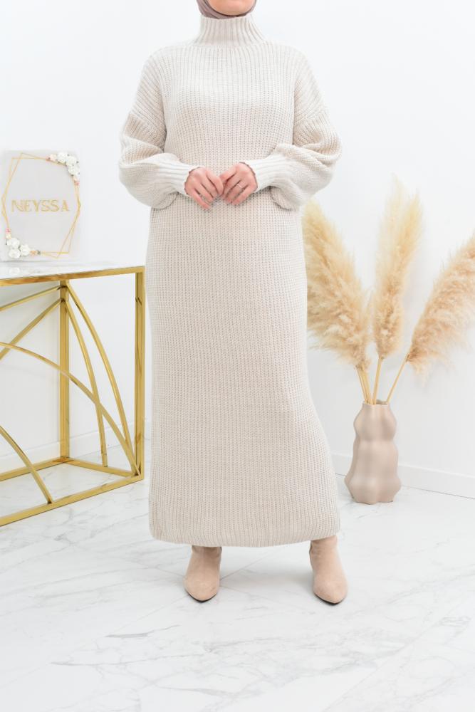 Aïssane Puff Sleeve Sweater Dress