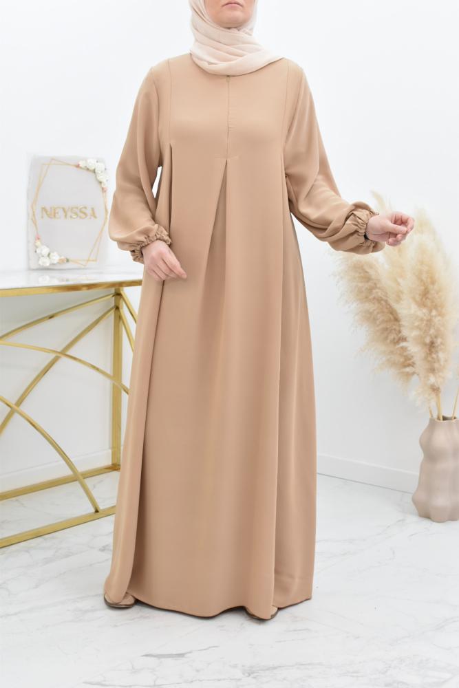 Robe abaya neyssa en soie de Medine