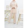 Women's cocooning woven set beige