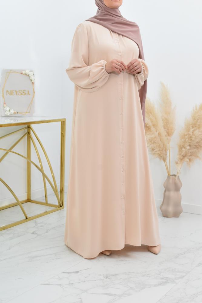 Abaya longue chemise Neyssa shop pour allaitement
