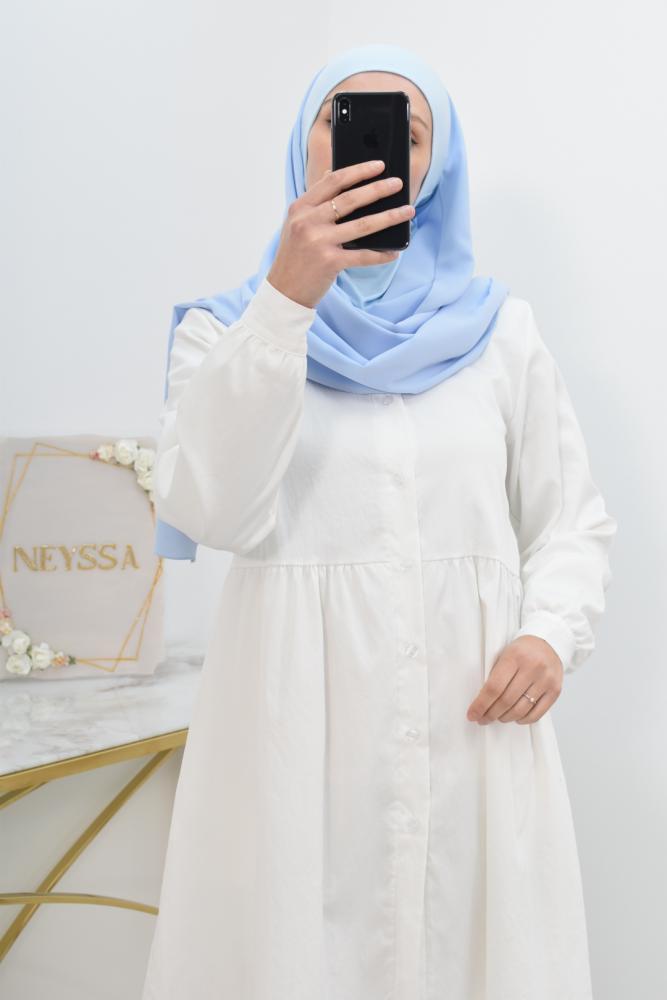 Hijab, capuchon en mousseline et bonnet intégré 