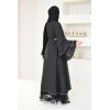 Abaya Dubaï noir avec strass Aïd Neyssa shop